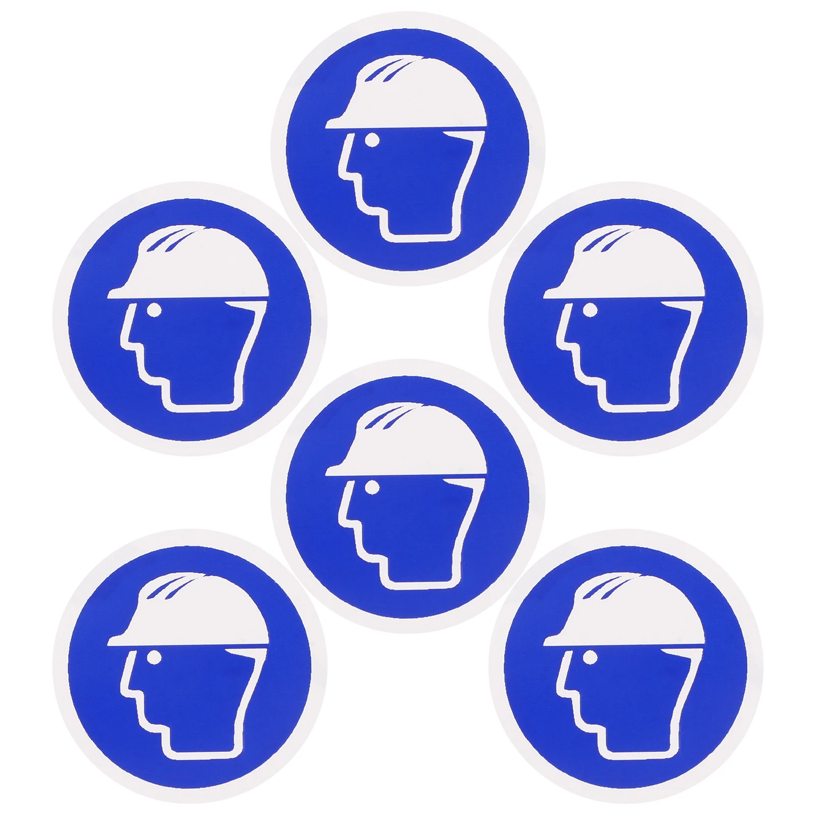 10 pçs sinal de segurança adesivos adesivos usar etiqueta decalque capacete necessário sinal de capacete etiqueta autoadesiva