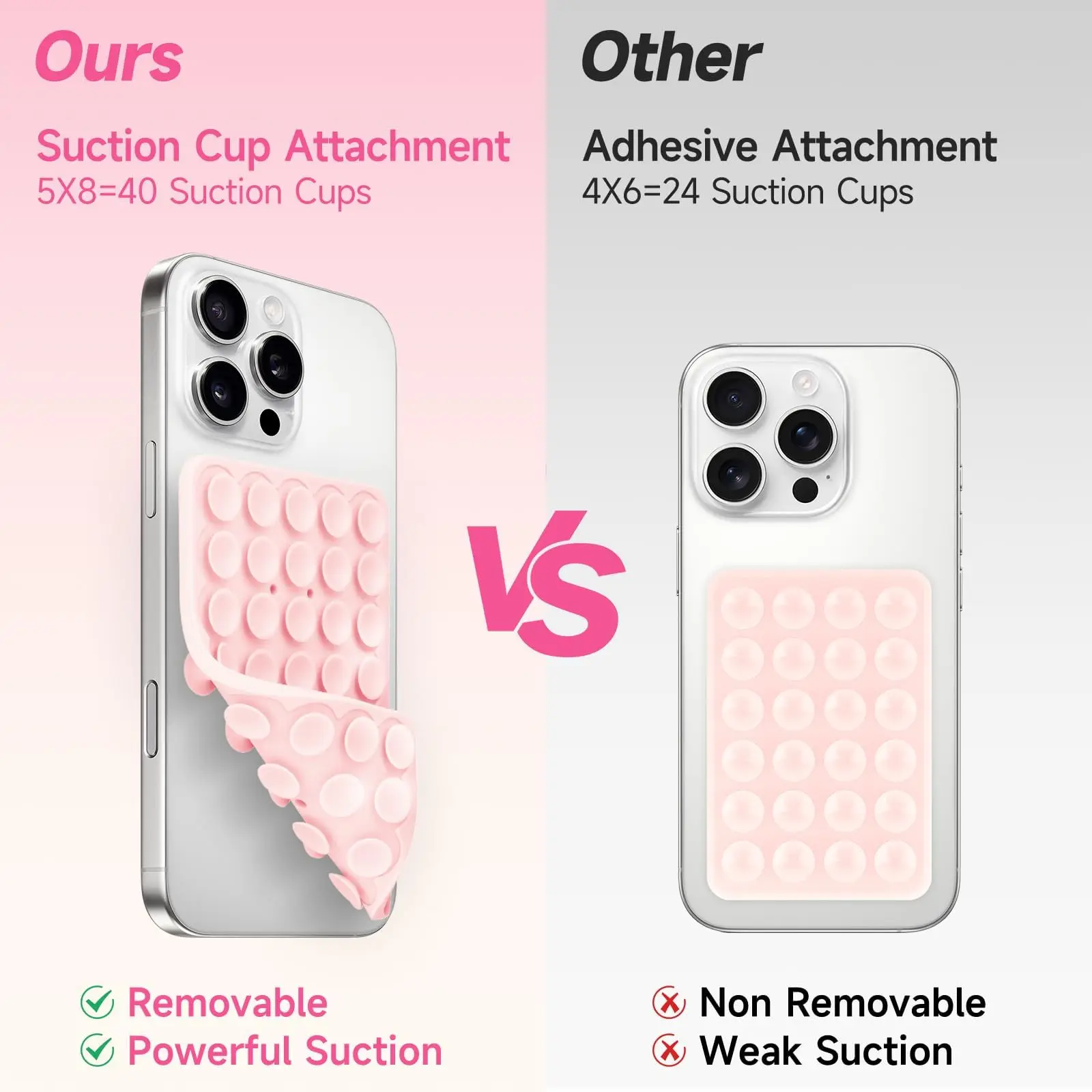 Silicone Suction Cup Phone Holde Multifunctional Fixed Anti-slip Mobile Fixture Double Sided Detachable Phone Rubber Sucker Pad view 5