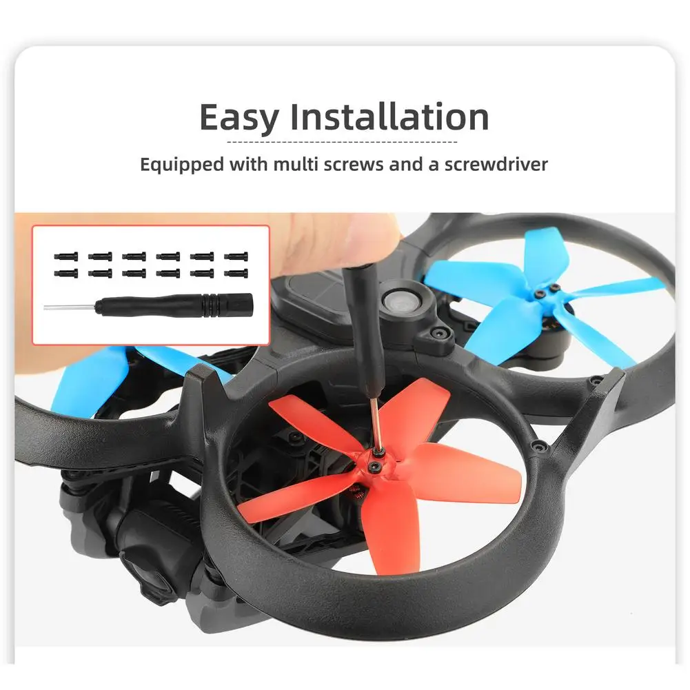 プロペラ2925Sネジ付きのカラフルな交換用ブレード小型軽量ドローンのウィングは、dji avataアクセサリーと互換性があります