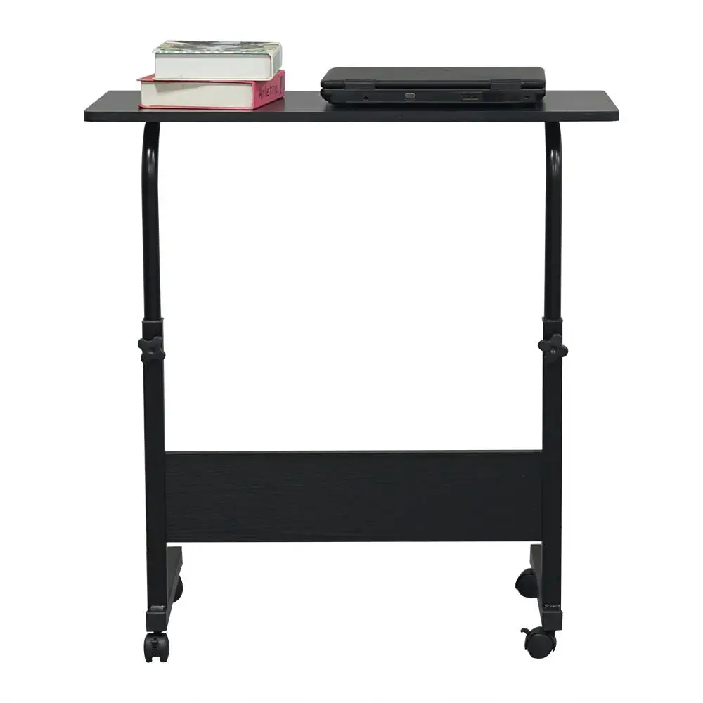 Removable P2 15MM Black Chipboard & Steel Side Table - Modern Design for Home Decor