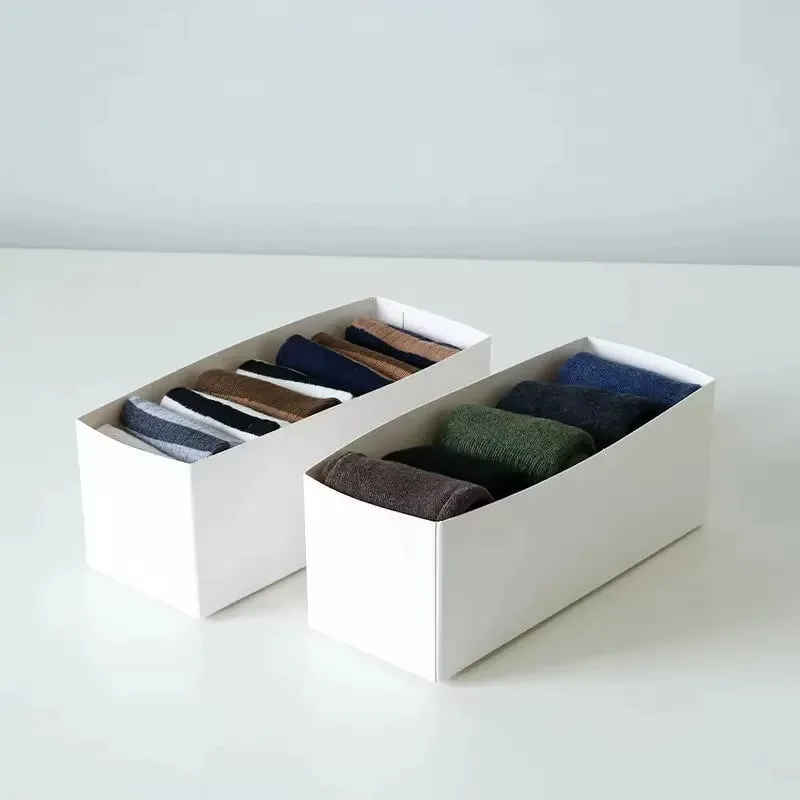Aseptic Eco-Friendly Biodegradable Paperboard Rigid Boxes Drawer Organizer Dividers for Underwear Panties Socks