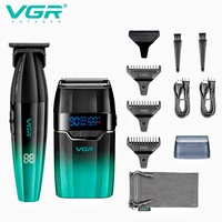 VGR Face Shaver Professional Hair Trimmer Mini Shaver Cordless Beard Trimmer Adjustable Barber Hair Clipper V-906 V-003 V-308