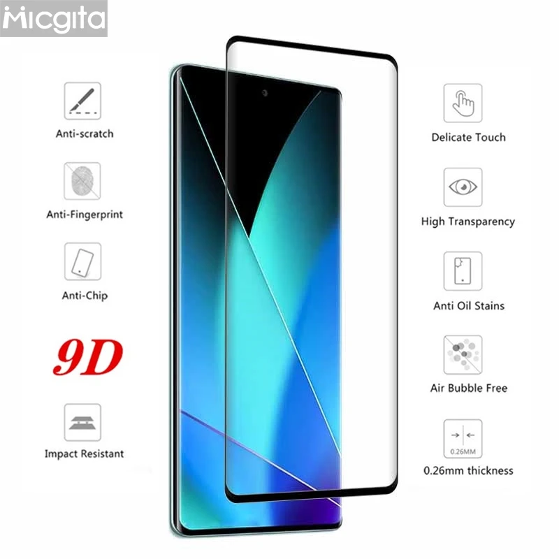 9D Curved Glass For Infinix Zero 40 4G Screen Protector X6860 Anti-Scratch Zero 40 4G Soft Fiber Camera film