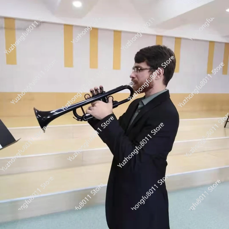 B-flat Plastic Trumpet Instrument for Adults, Children, Beginners, General C-flat Professional Students To Play