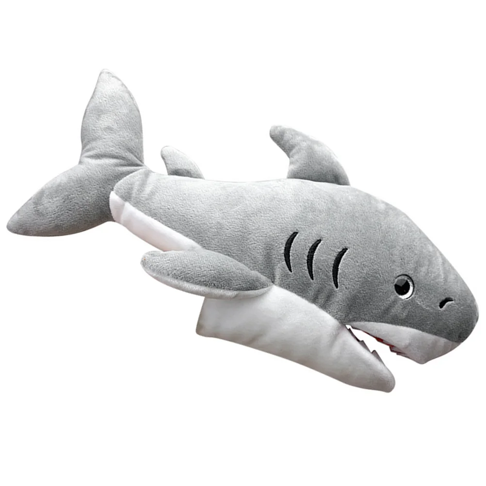 Marioneta de mano de tiburón para niños, Animal relleno interactivo para contar historias, juego educativo, dibujos animados de unión entre padres e hijos, 1 ud.