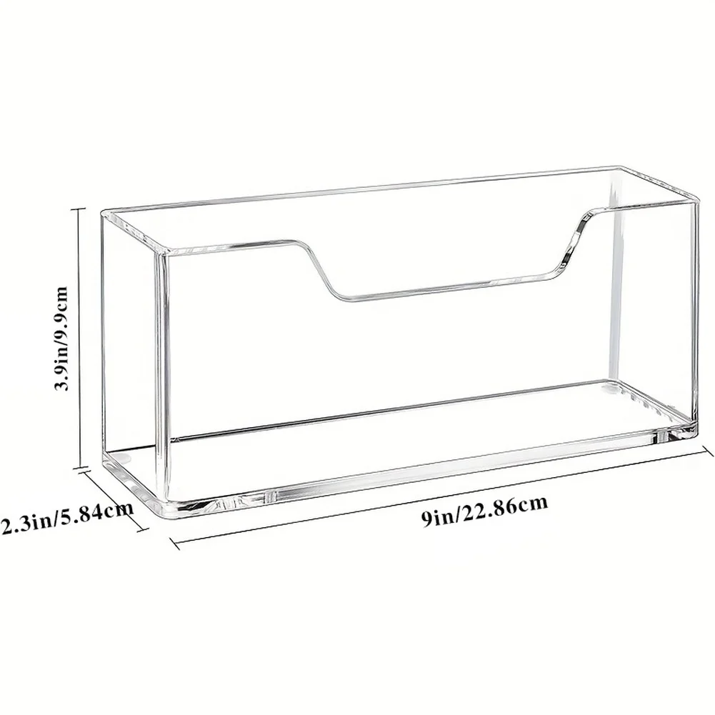 Dining Counter Organizer Standing Napkin Rack For Dining Room Space-saving Structure Minimalist Style Modern Rectangle Design
