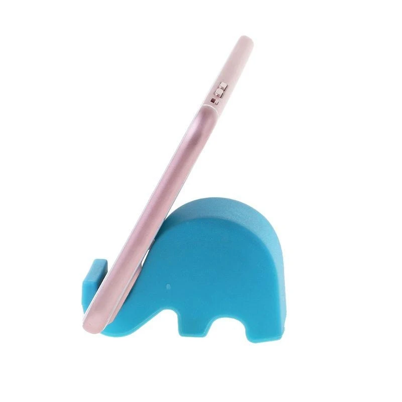 W89C Elephant Cartoon Desktop حامل هاتف الوقوف على الإطلاق لأجهزة الهواتف الذكية