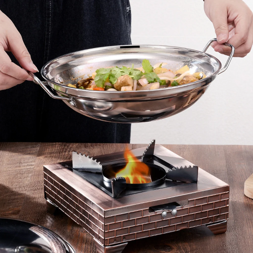 

Stainless Steel Cooking Pot Deep Frying Pan Hot Casserole Griddle Soup Kitchen Utensil Rapid Heating Energy Saving Long