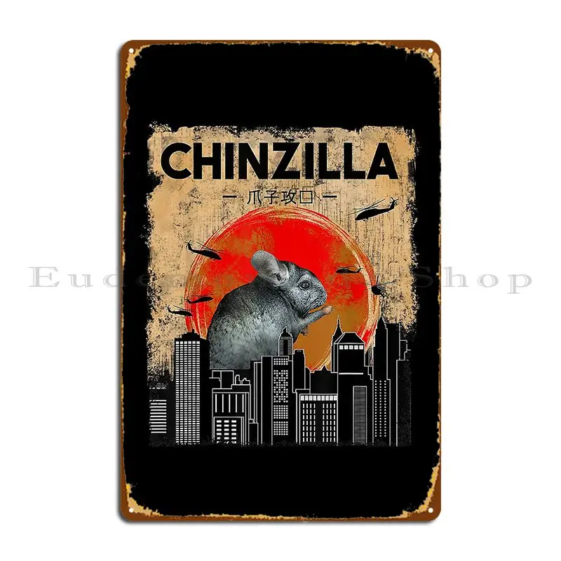 Chinchilla Animal Metal Plaque Classic Painting Create Decoration Club Bar Tin Sign Poster