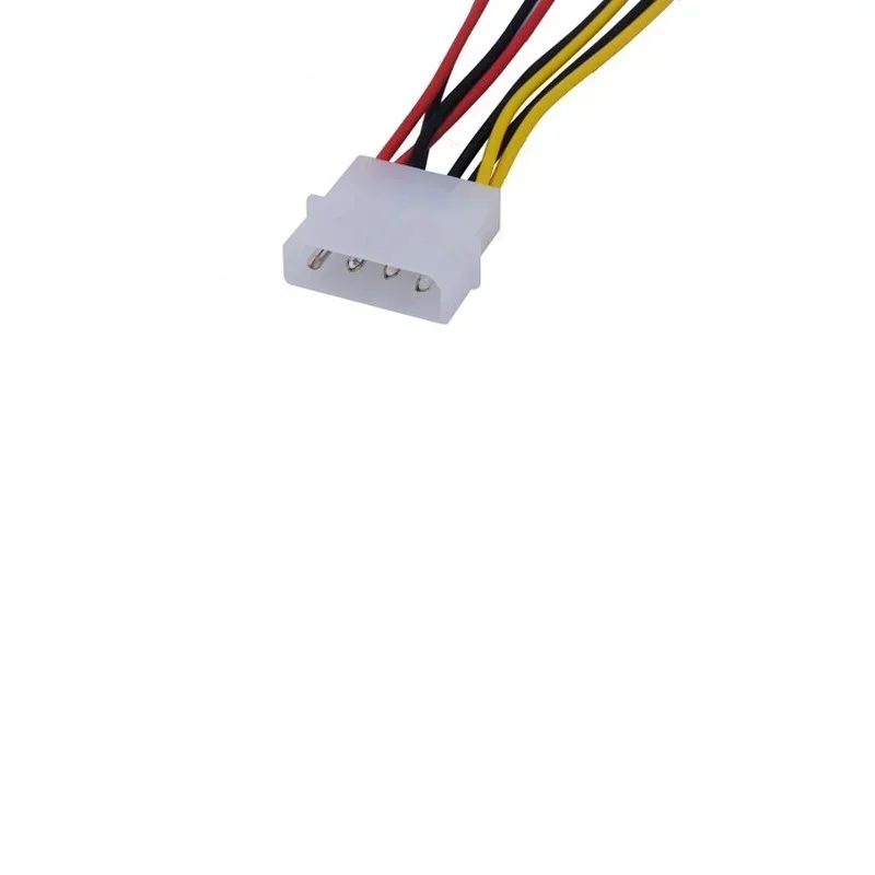 4Pin Molex Naar 3Pin Fan Power Kabel Adapter Connector voor CPU PC Case Fan, 1 stks/partij, 12 v * 2/5 v * 2, Computer Koelventilator Voedingskabel