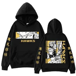 Anime My Hero Academia Hawks Hoodie Harajuku Hip Hop Pullover Tops Fans Gift