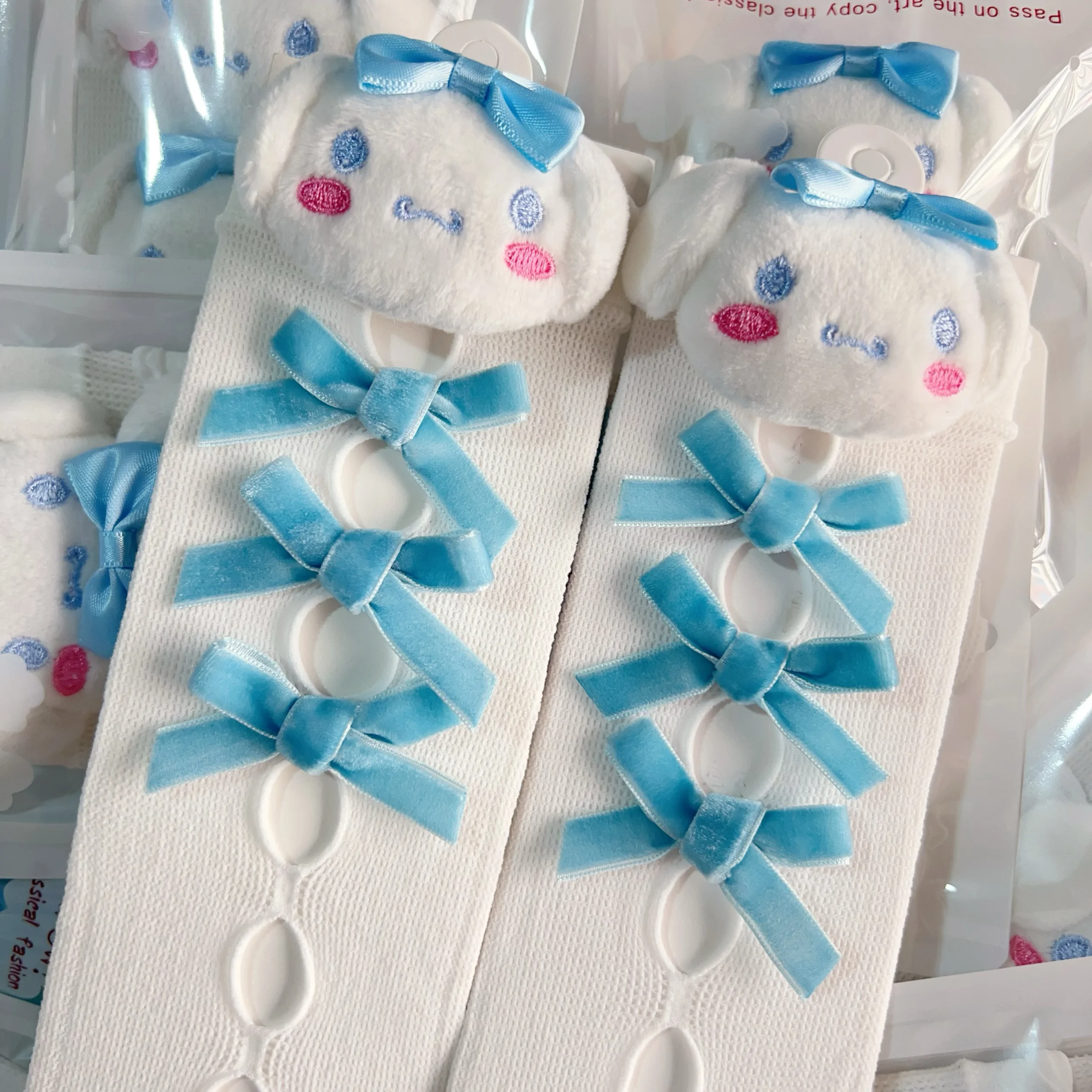 Cinnamoroll Lolita Lolita Mesh Socks For Cosplay Cute Anime Bow Hollow Stockings Melody Christmas Kids Girls Middle Tube Socks