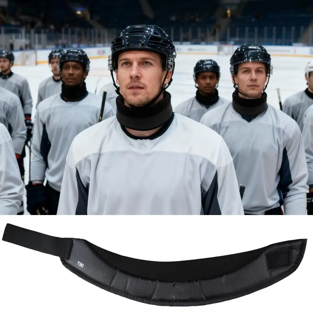 Lightweight Ice Hockey Neck Guard Portable Anti-cut Hockey Neck Protector Breathable Adjustable Neckguard Protect