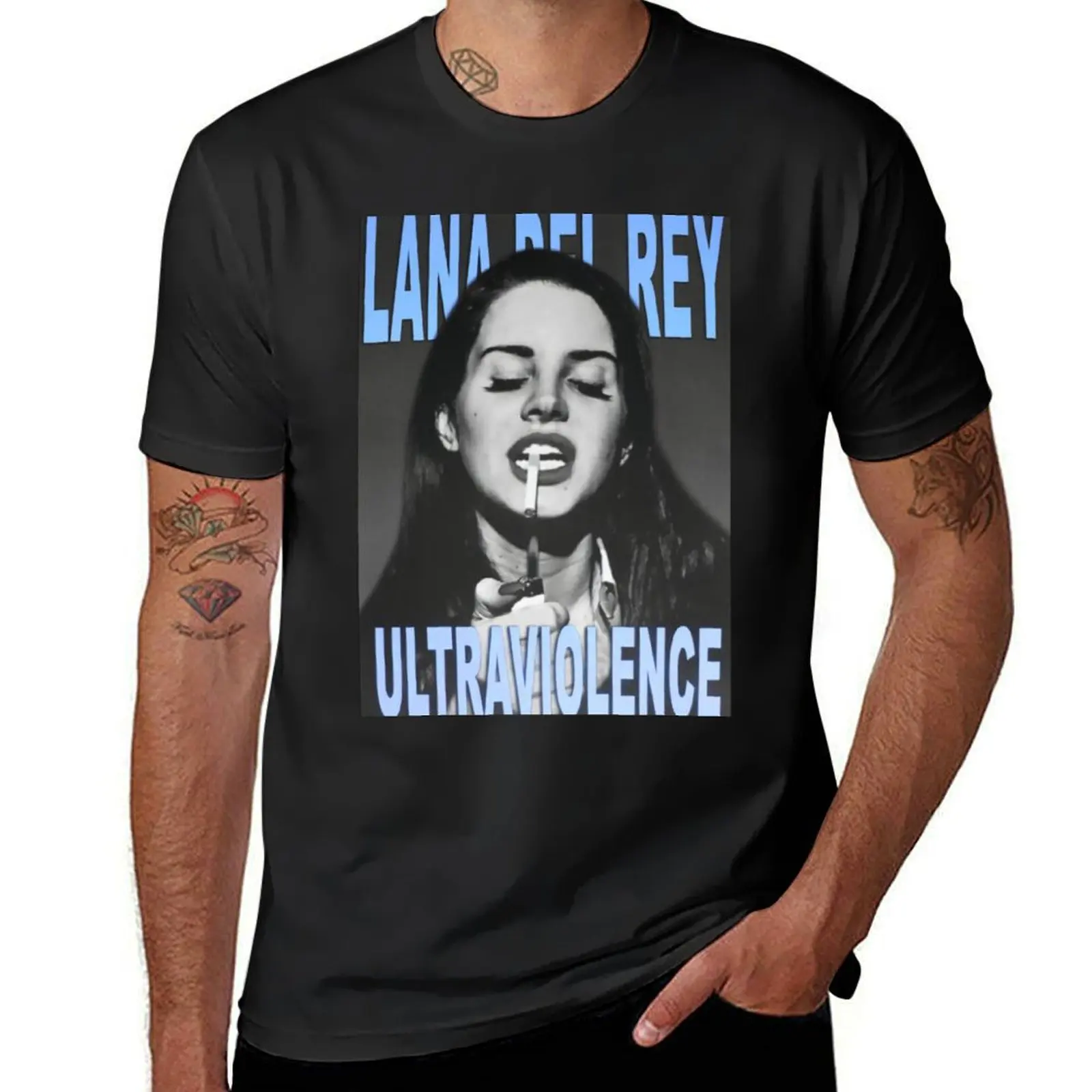 Ultraviolence Rey T-Shirt tops oversized anime quick-drying T-shirts for men cotton