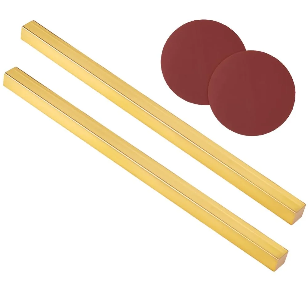 

2 шт. прямоугольный латунный стержень, латунный лист 0,4x0,4x8 дюймов с 2 шт. шлифовальными дисками, необработанный латунный лист, прямоугольная пустая латунь
