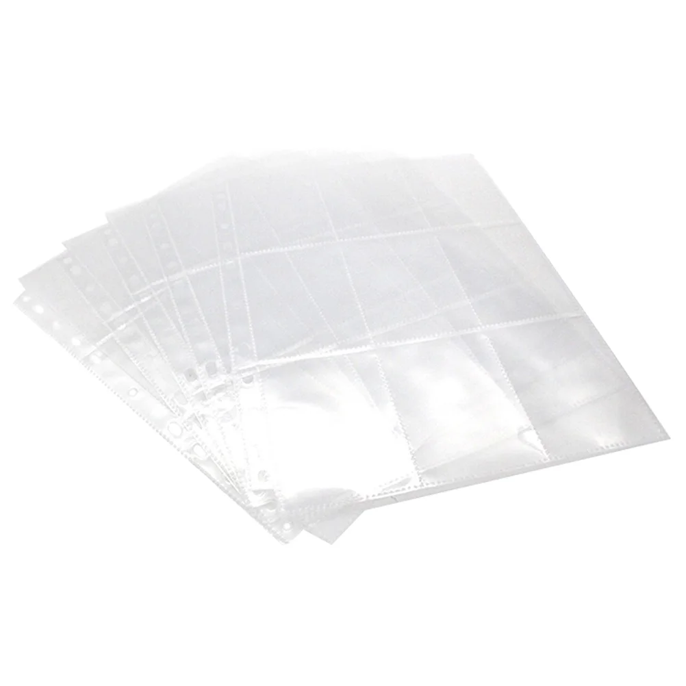 20 Pcs Card Book Clear Sleeves Protector Pp Cards Binder