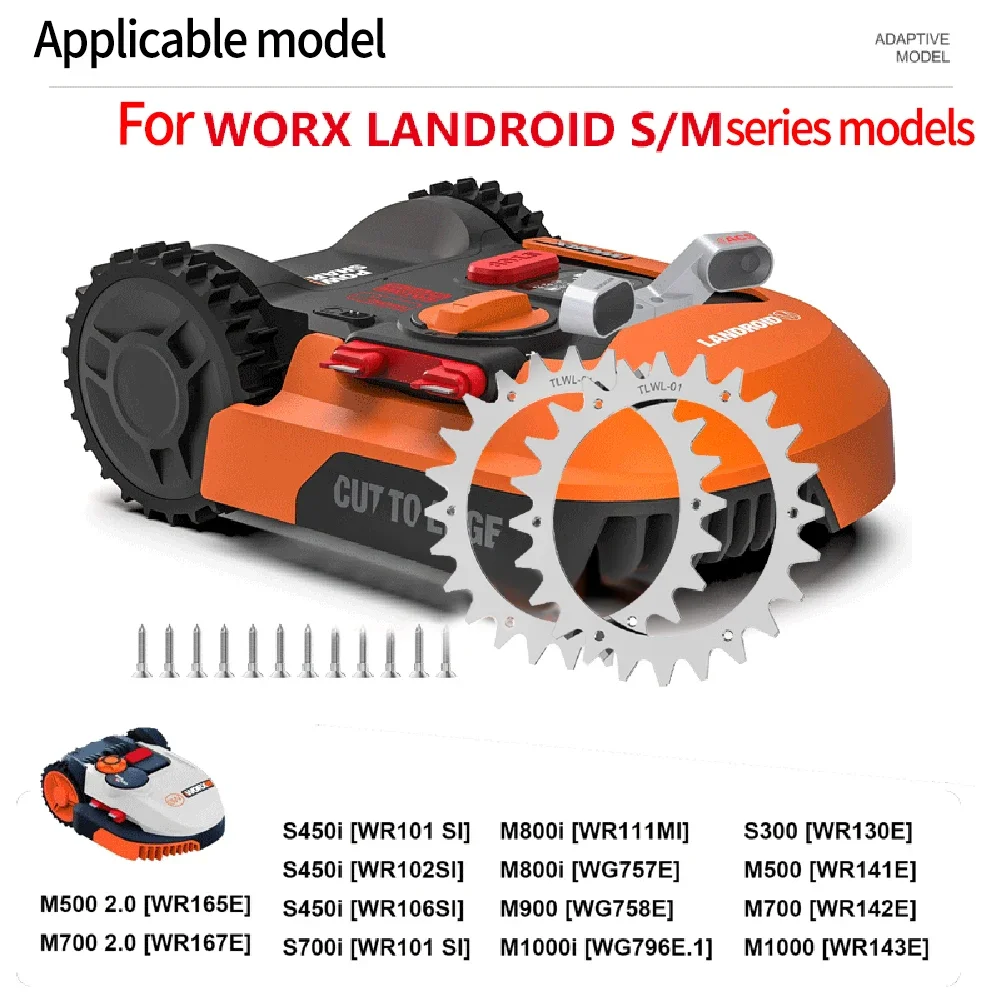 Stainless Steel Spikes for Landroid S/M Traction The Secret to a Perfectly Manicured Lawn without Holes and Bumps