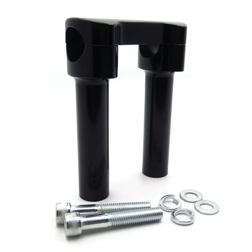 

Motorcycle Parts 6in / 6" Tall 1.25" Mount Hefty Handlebar Riser/Top Clamp Kit For Harley Davidson