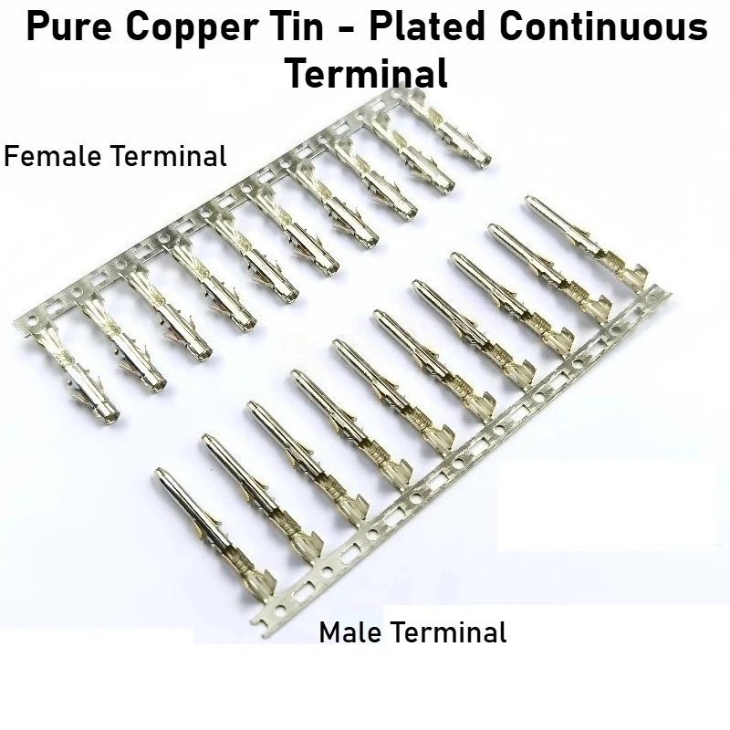 DJ7021B-1.8-11/21 White 1.8 Series Automotive Connector 2/3/4/6/9 Hole Waterproof Connector Male and Female Harness Butt Sheath