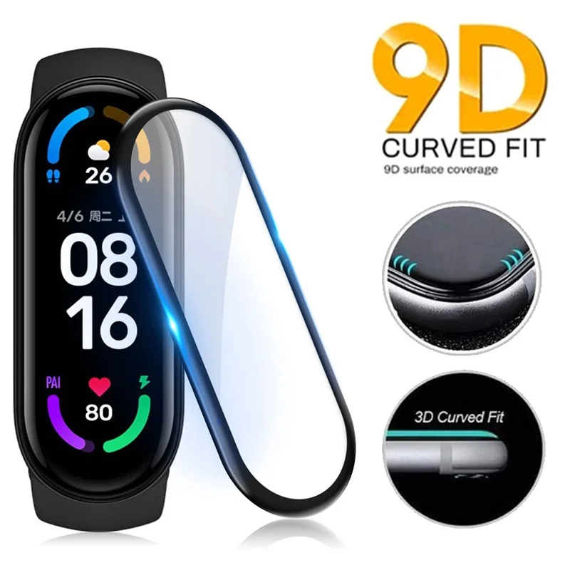 

Screen Protector For Xiaomi Smart Band 8 7 Pro Film Smart Watch Soft Glass For Mi Band 7 6 5 4 Full Protective Film Accessories
