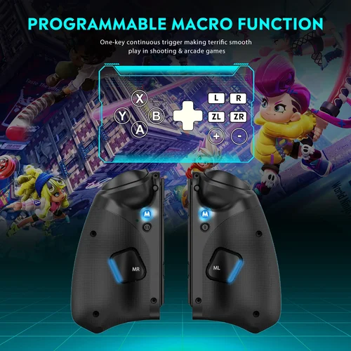 Imagen 2 del producto QRD Stellar T5 Joy-pad inalámbrico para Switch/Switch 2 controlador Joy-Con izquierda derecha Compatible con Bluetooth Gamepad con correa de mano