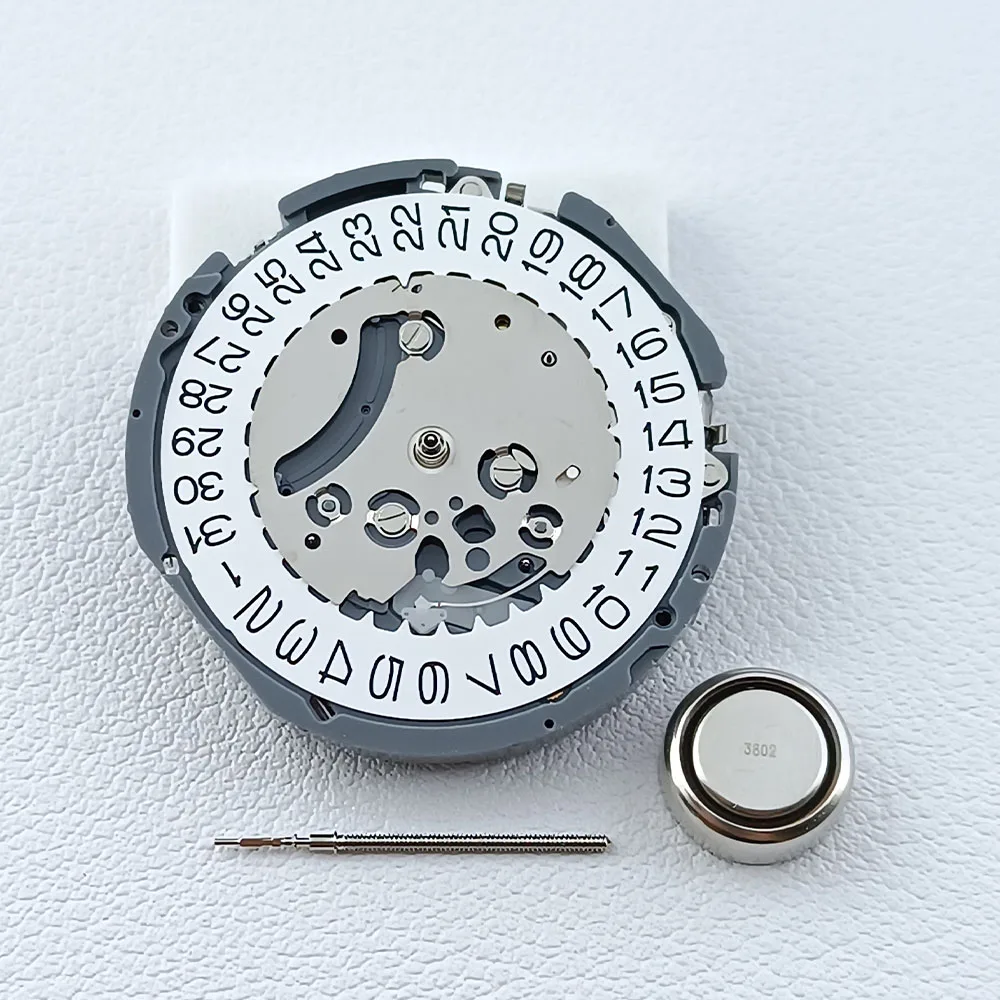 VK63A Quartz Watch Movement Date At 3 O'clock Chronograph Watch Movement w/Battey For VK SERIES VK63A VK63 Watch Single Calendar