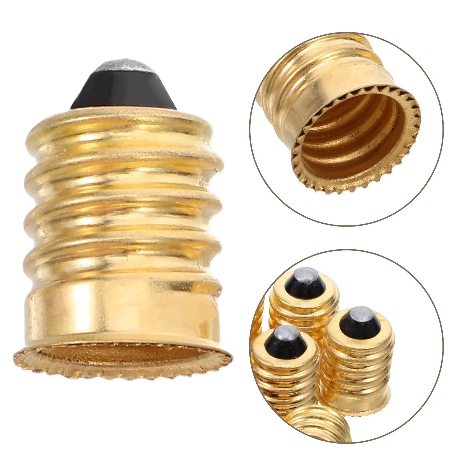 

10 шт. Переходники для ламп E14 на E12, винтовые адаптеры для цоколей ламп, конвертеры для светодиодных лампочек для дома и офиса