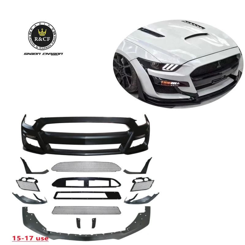 

Upgrade to GT500 Front Bumper Kit Plastic for Ford Mustang S550 2015-2022