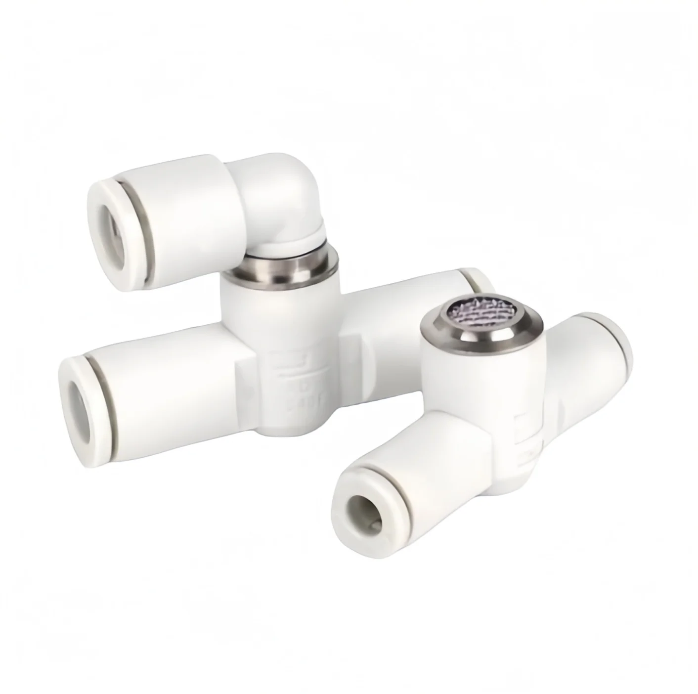 Quick Exhaust Valve AQ240F 340F 310F with Built-in Muffler, Fast Release Air Vent Valve for Pneumatic System Pipe