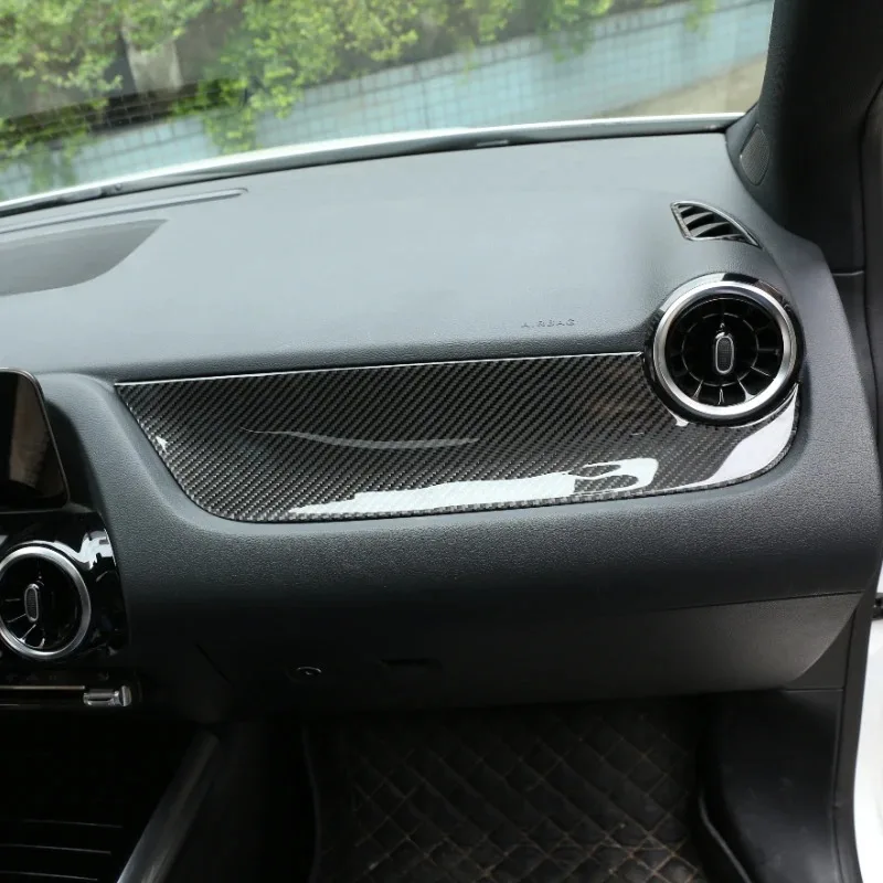 Interior Kit For Mercedes Benz B Class GLA GLB EQA EQB W247 X247 2020-2022 Soft Carbon Fiber Car Glass Lifting Panel Accessories view 6