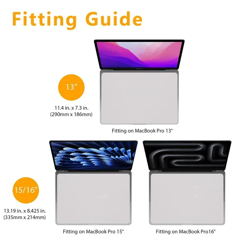 قماش تنظيف من الألياف الدقيقة مع شاشة حماية من بصمة لوحة المفاتيح للوحة المفاتيح ماك بوك قماش مقاوم للغبار Air15 " /15"Pro 13"/14"