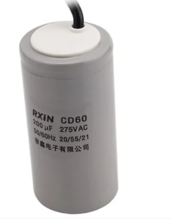 High quality CD60 200uf motor starting capacitor motor capacitance CD60 200uf 275v