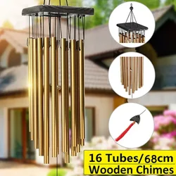 creatieve 16-buizen windgong grote klokken windgong kapel woondecoratie voor tuin buiten decoratie decor geschenken woondecoratie