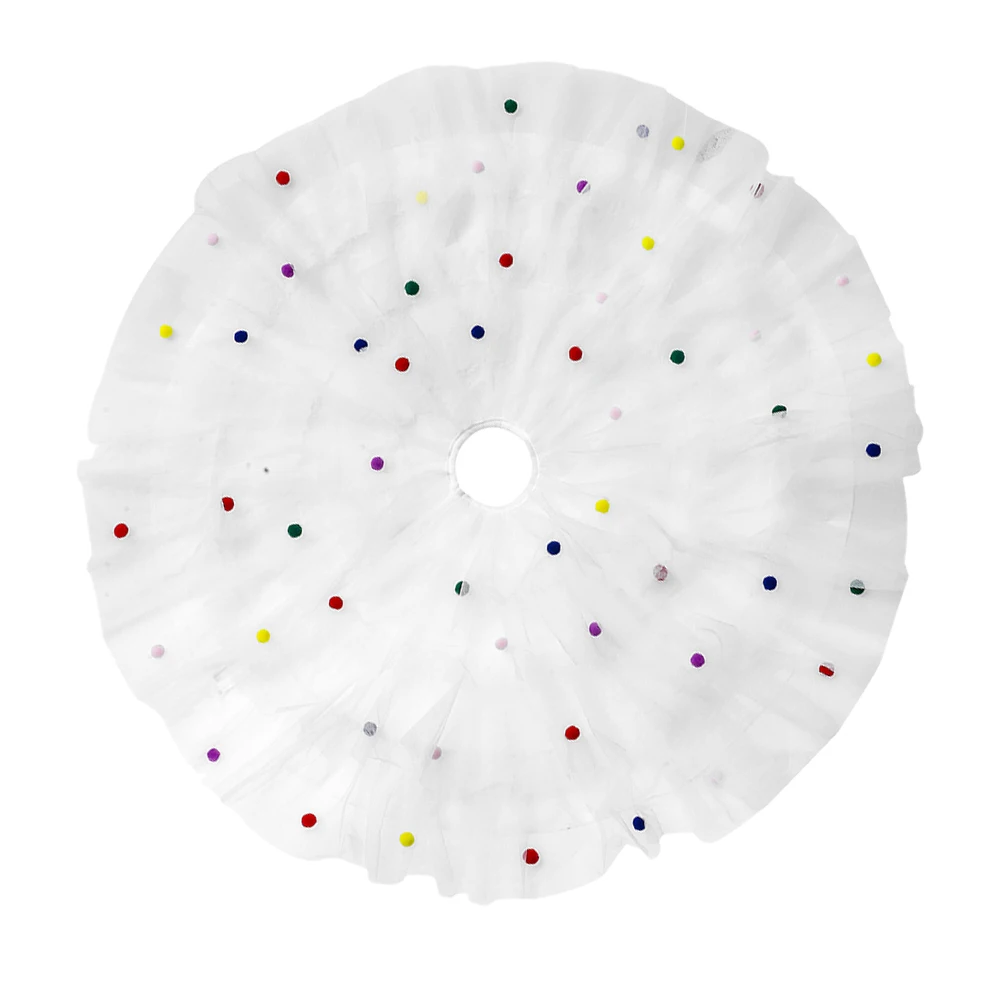 

Christmas Cake Skirt Net Balls Home Mall Bar Indoor Outdoor Xmas Tree Decor Xmas Festival Decor DIY Tree Skirt Ornament