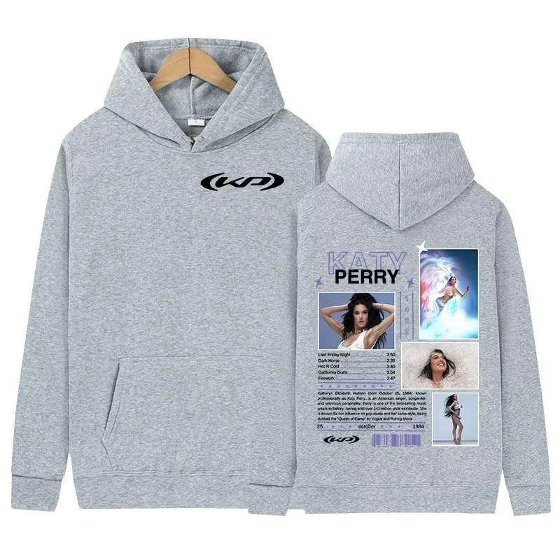 Bluzy z grafiką albumu piosenkarki Katy Perry z 2025 roku, męskie i damskie, retro estetyka, bluzy dresowe, pulowery, streetwear