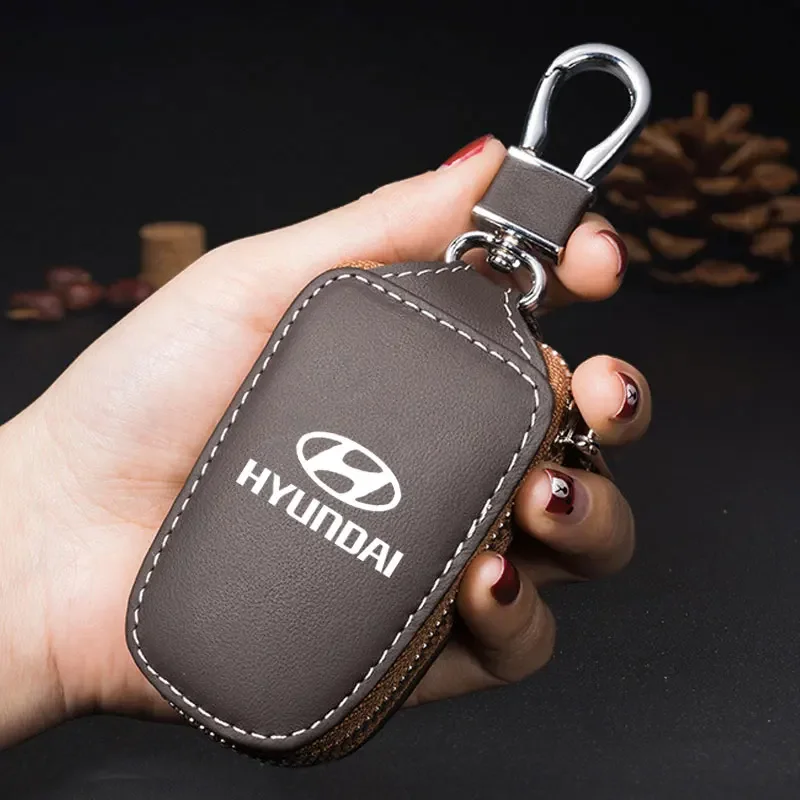 

Car Key Case Cover Protection Key Security For hyundai Accent Azera Elantra ioniq Palisade Tucson Tuscani Interior Accessories