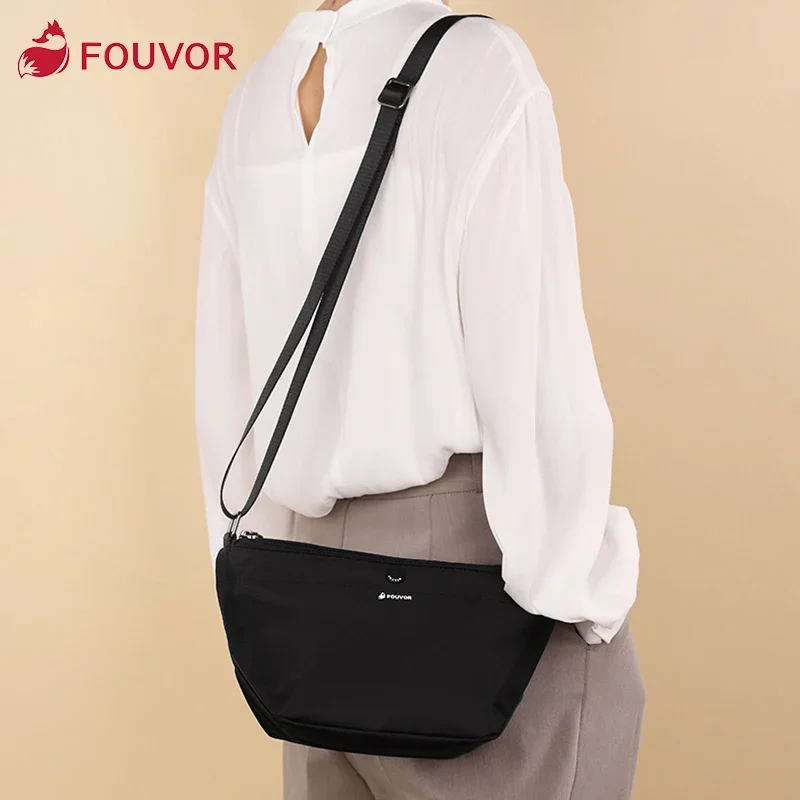 

Fouvor 2024 New Fashion Women's Bags High Quality Simple Versatile Shoulder Bags Large Capacity Waterproof Crossbody Bag 2918-01