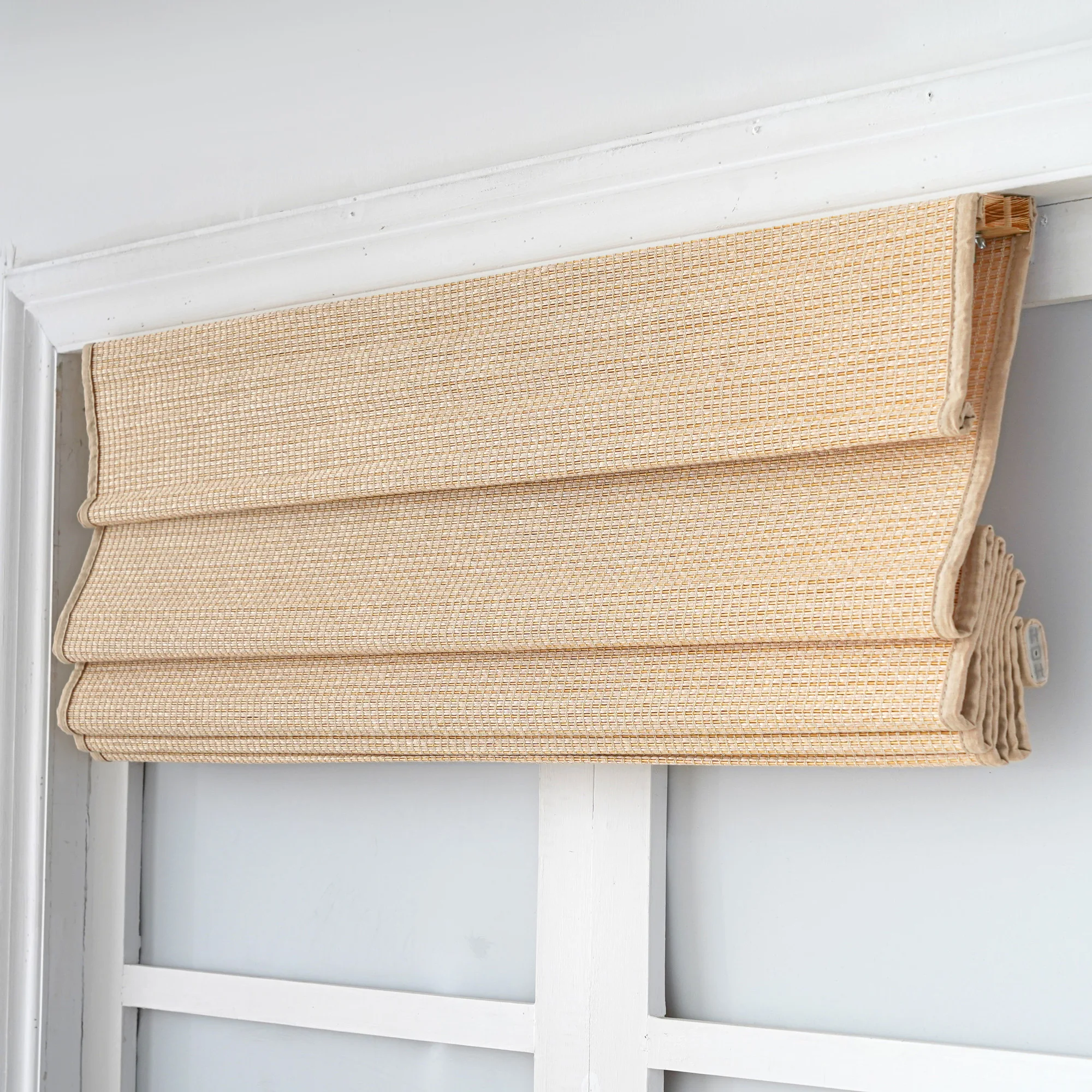 CustomizationCustom Natural Cordless Bamboo Blinds For Sunshade Home Decoration Living Room Office Bedroom High Quality Bamboo C