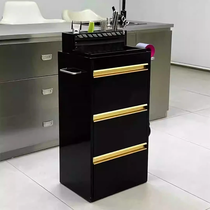 

Barber Shop Multi-layer Trolley Multifunction Storage Design Beauty Salon Taquilla Del Salón De Peluquería Salon Furniture