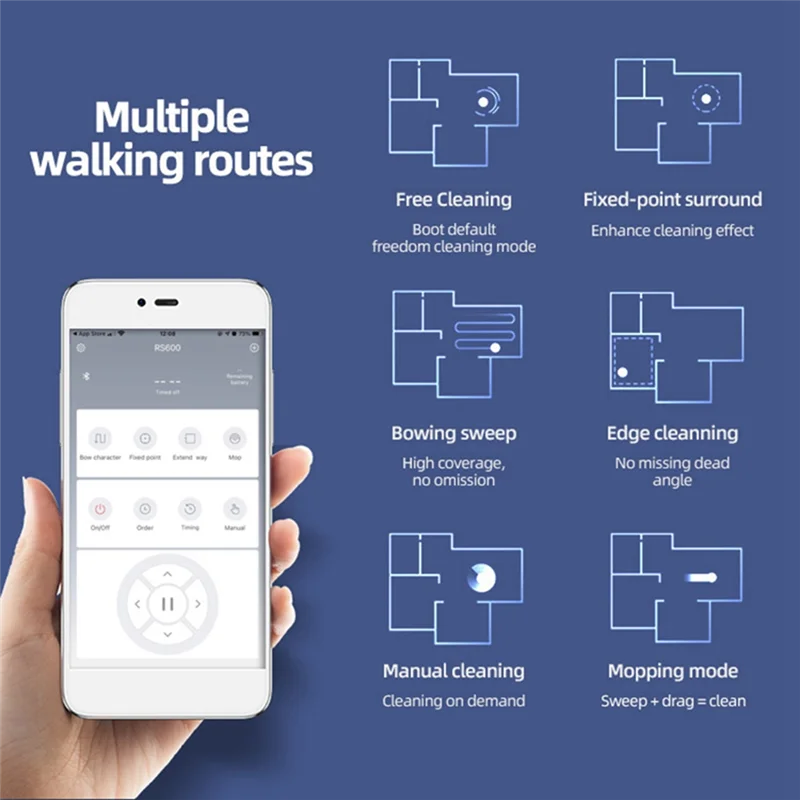 A005-الرطب والجاف ممسحة كهربائية جهاز آلي لتنظيف الأتربة آلة التنظيف التلقائي App التحكم روبوت فراغ ممسحة الكلمة