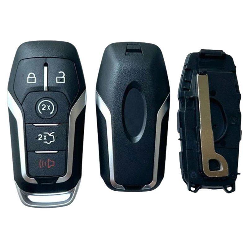 XIEAILI OEM 5Button Replacement Key Case Keyless Entry Smart Key Shell For Ford Mustang Fusion Explorer Edge