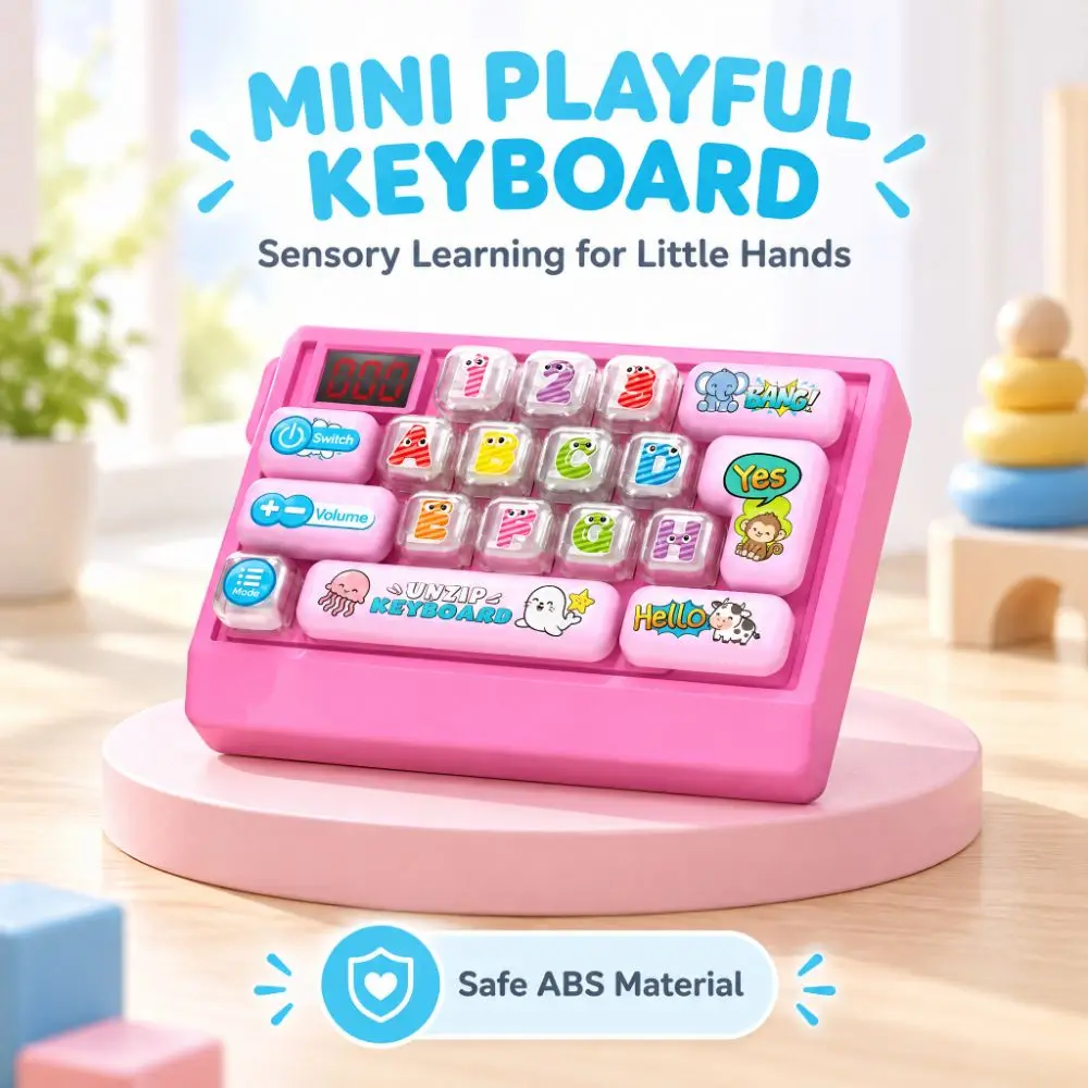 Electronic Game Quick Push Keyboard Game Machine Focus Training Stress Relief Sensory Pop Fidget Handheld Quick Push