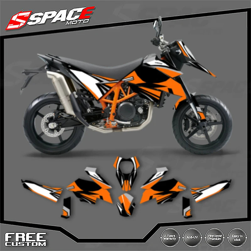 

SPACE For KTM 2007 2008 2009 2010 2011 SMR 690 R Decal Stickers Kits 001 Custom Motorcycle Graphics