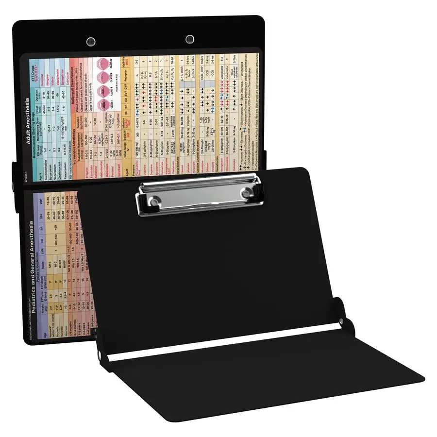

Clipboard Anesthesia Edition Black, Bifold