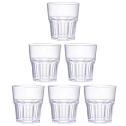 6Pcs Acrylic Whiskey Cups Unbreakable Spirits Cups Tumblers Beer Mugs