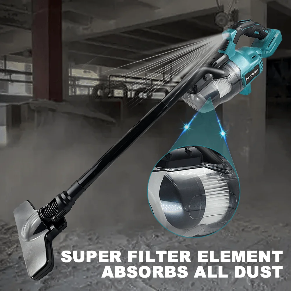 Cordless Handheld Vacuum Cleaner Rechargeable Hard Floor Carpet Car Pet Hair Cleaning Machine Power Tool For Makita 18V Battery