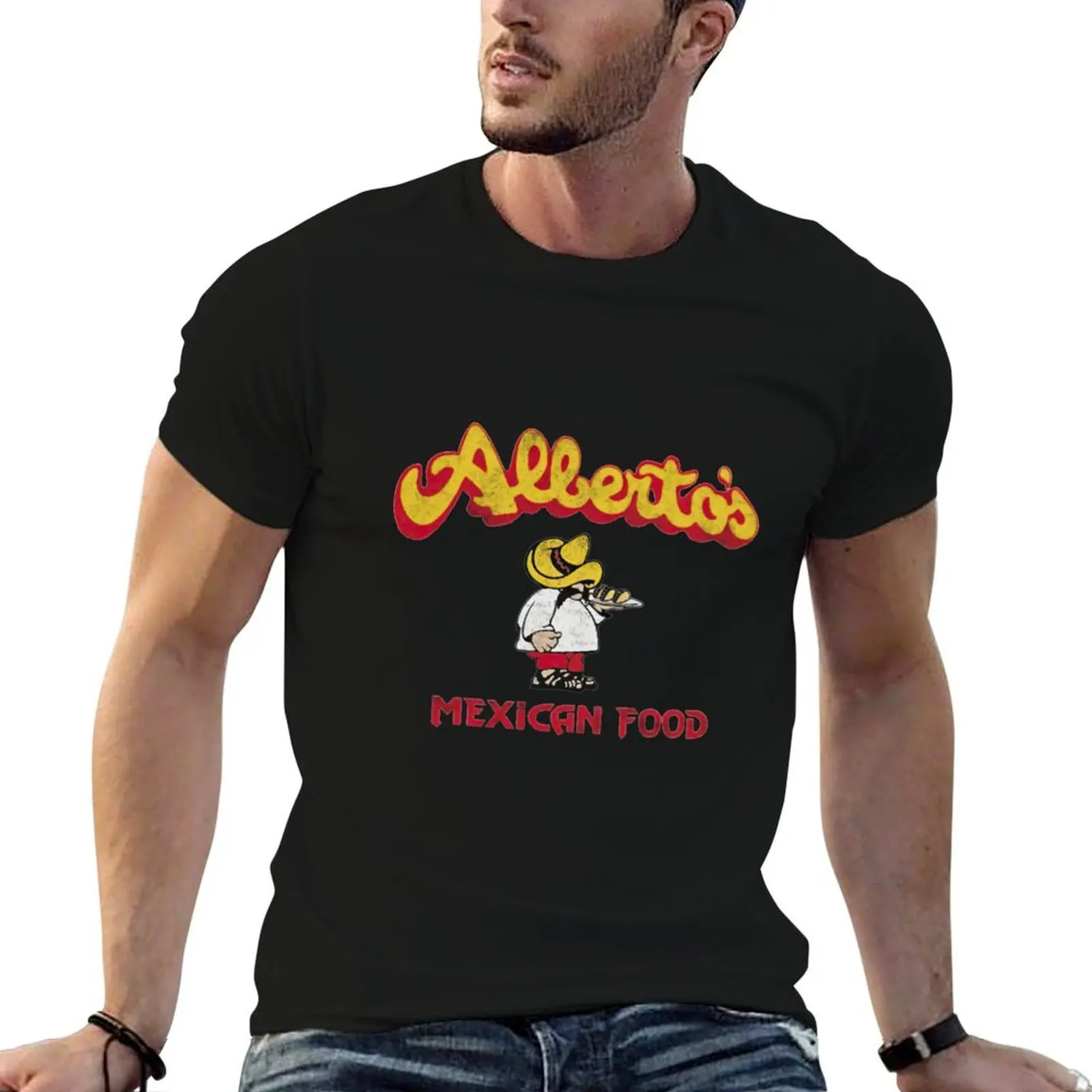 Alberto Makali Mexican Food T-Shirt blacks customs design your own t shirt for men