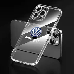 Clear Phone Case for IPhone 11 12 13 14 Pro Max XR X XS SE 7 8 Plus For Volkswagen B6 B7 B5 Golf Polo Tiguan Passat EOS Scirocco