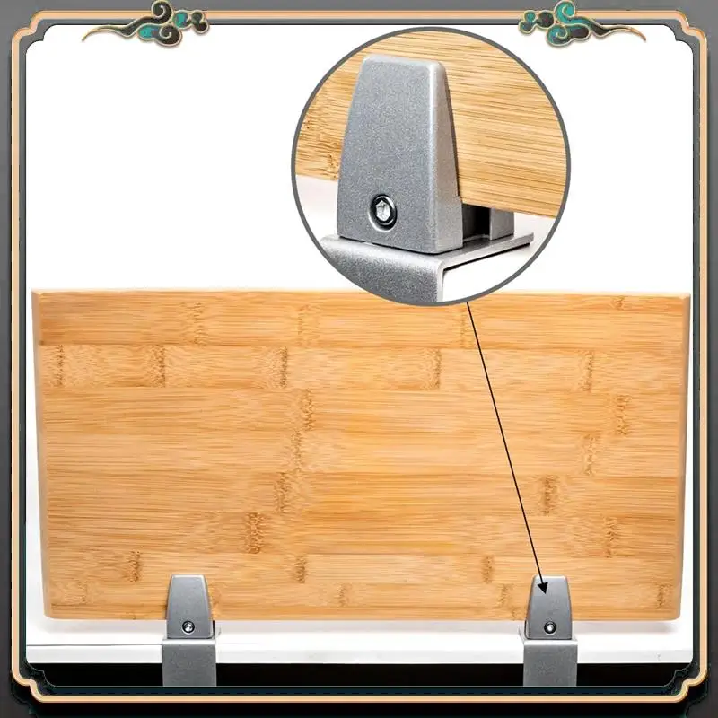 ASMA-Heavy Duty Sneeze Guard Clamp For 1/8 Inch To 1 Inch Thick Panel,Desk Partition Support Clamps Desktop Divider Holder