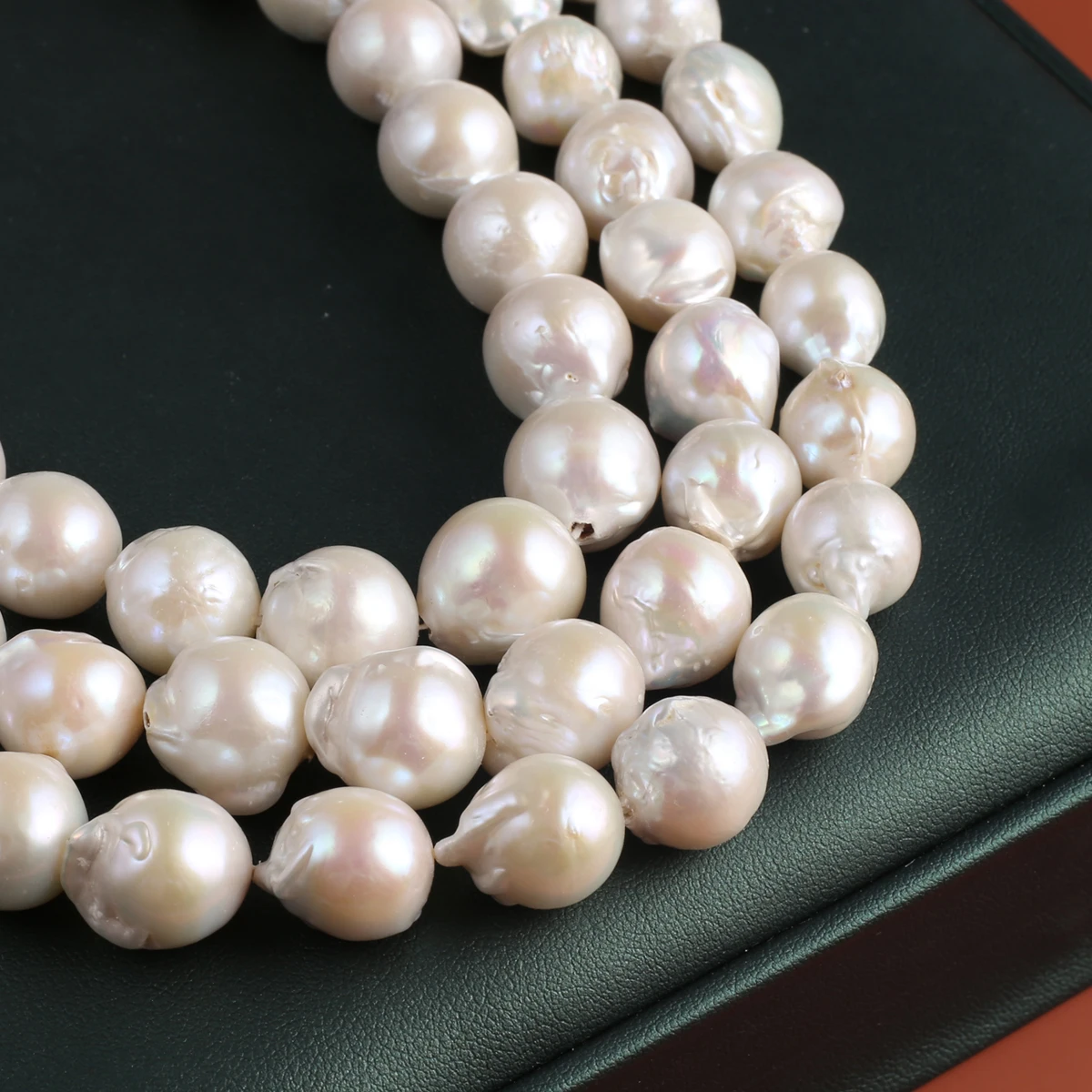 Natural Pearl Large Baroque Round Bead Plump Shape Elegant Appearance for DIY Jewelry Making Handmade Bracelet Necklace